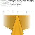 thumbnail image 3 of 60x84 Inch Orange Yellow Rectangle Tablecloths Solid Heavy Duty Washable Fabric Table Cloth Waterproof Durable Table Cover for Kitchen Dining Party Buffet Holiday Thanksgiving Picnic Wedding, 3 of 7