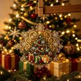 thumbnail image 4 of Sulaicai Christmas Tree Snowflake‑Shaped Diamond Art Hanging Ornament, Holiday Acrylic Xmas Pendant for Window, Door, Wall and Indoor Home Holiday Decor, 4 of 6