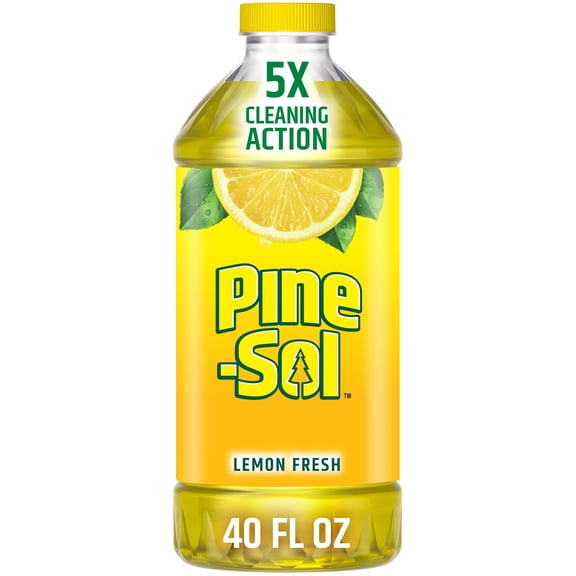 Pine-Sol Multi-Surface Floor Cleaner, Lemon, 40 Fluid Ounces