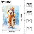 thumbnail image 3 of Wirebound Notebook Hardcover Spiral Notebooks Cute Hedgehog in Hat, 60 Pages, 80 GSM, 5.7 x 8.3in, 3 of 6