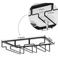 thumbnail image 4 of Wine Glass Rack - Under Cabinet Stemware Wine Glass Holder Glasses Storage Hanger Metal Organizer For Bar Kitchen, 4 of 5