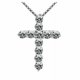 thumbnail image 1 of Colgante de cruz europeo y americano, colgante de oro con diamantes, colgante Joker, cadena de clavícula, 1 of 4