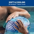 thumbnail image 3 of Aqua Noodle Pool Chair Inflatable Mesh Float for Adults, Blue Pineapple Hibiscus, 3 of 6