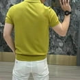 thumbnail image 5 of Men's Summer Business Fashion Short Sleeved Solid Color POLO Shirt, 5 of 5