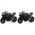 thumbnail image 2 of 2X 1:12 H2 R Motocicleta Diecast Modelo de Aleación de Juguete Negro H2R Motocicleta Colección Desmontable Negro, 2 of 5