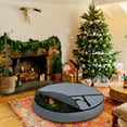 thumbnail image 5 of COVERS&ALL Christmas Wreath Storage Bag 12 Oz with Carrying Handle & Dual Zipper - 100% Water Resistant Durable Material Storage Bag - Holiday Xmas Tear Resistant Bag (24" Dia x 7" H, Grey), 5 of 7