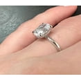 thumbnail image 2 of Jewelerix Hidden Halo Oval Cut Ring 1.50 CT Moissanite Diamond Engagement Ring Elegant Plated Gold Wedding Promise Rings, 2 of 3