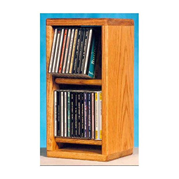 The Wood Shed 206 Solid Oak Dowel Cabinet for CD's