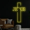 thumbnail image 2 of Glowneon Cross Jesus Neon Sign, Cross Jesus LED Sign, Christian Cross Symbol, Holy Cross Neon Light, 2 of 5