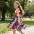 thumbnail image 5 of Edvintorg Girls Dress Independence Day 4Th Of July Fashion Casual Adjustable Straps A Line Sundress Girls Party Dress Size 3-14, 5 of 9