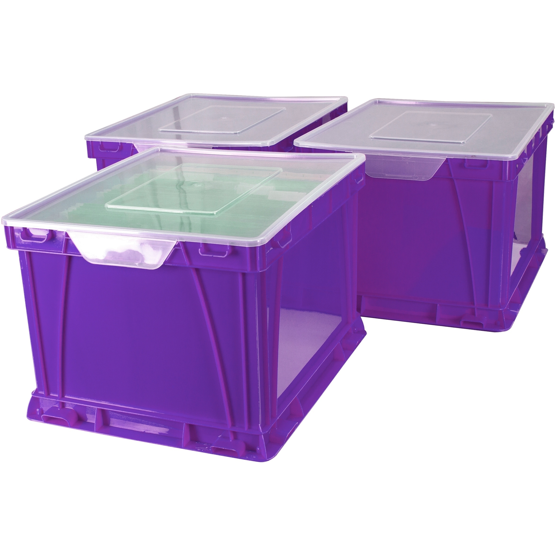 Storex Storage & Filing Cube / Purple (3 units/pack)