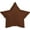 Brown Star, variant on PMU Burgundy Star Shaped 18 Inch Mylar Foil Balloon Birthday Party Wedding Baby Shower Decorations Pkg/1
