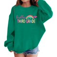thumbnail image 5 of Generic Girls Back to School Cotton Sweatshirt Kids Crewneck Long Sleeve Third Grade Shirt Light Casual Walk Cute Preppy Pullover Top, 5 of 8