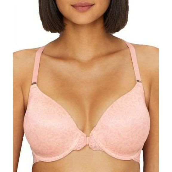 Maidenform T-Shirt Bra One Fab Fit Extra Coverage T-Back Front Closure Underwire 7112