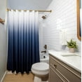 thumbnail image 5 of 71x74 Shower Curtain 100% Polyester Shower Curtain - Water-Resistant Bath Curtain with Metal Grommets and 12 Shower Curtain Rings - Gradient Shower Curtains for Bathroom, 5 of 6