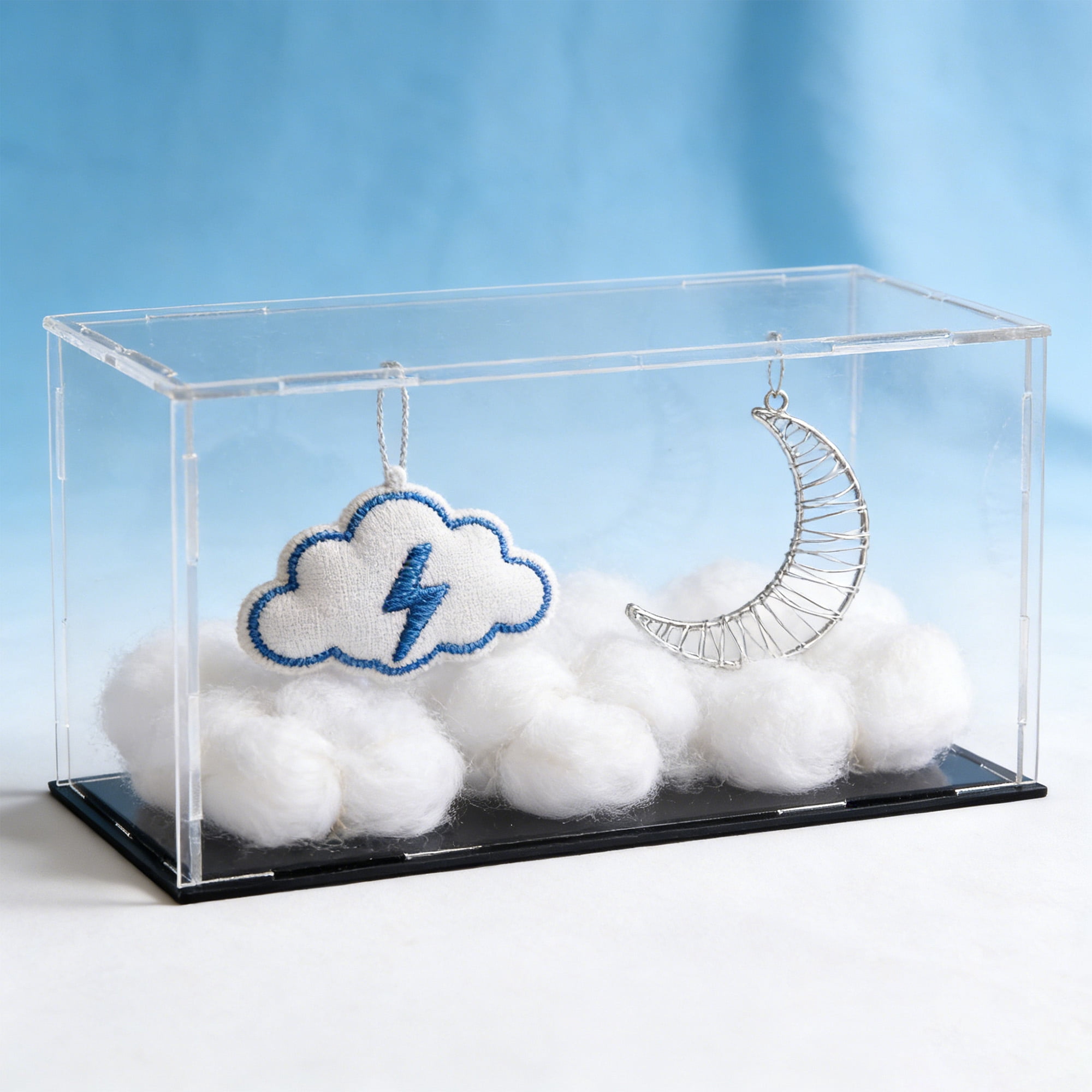 Unique Bargains Acrylic Dustproof Protection Showcase Cube Collectibles Show Box 25x10x10cm
