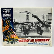 1969 Godzilla Mothra Rodan Manda in Destroy All Monsters Lobby Card No.5
