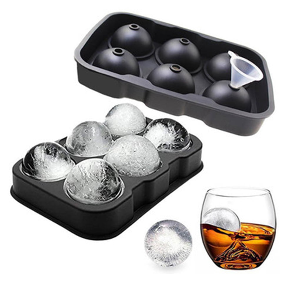 Details about   Ice Ball Cube Maker Sphere Mold 4/6 Round Jelly Mould Set Cocktail Whiskey 