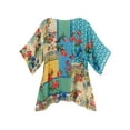 thumbnail image 2 of SHANA APPAREL Women's Floral Tunic Top, Mixed Floral Prints in Bright, 2 of 2