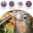 thumbnail image 4 of Tzdxfgl Reusable Shopping Bags with Handle 6 pack, Large Foldable Waterproof Grocery Tote Bags, Multicolor, 4 of 9