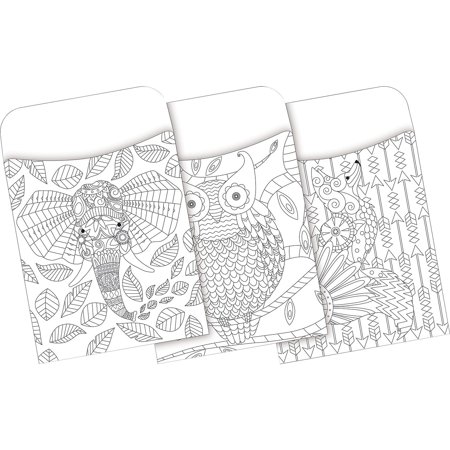 UPC: 0704068012400 | Barker Creek Color Me! Boho Peel & Stick Library Pockets 30 Pieces Per Pack BC1240