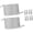 Silver, variant on Quick Lacing Stretchable Secure Metal Not Tie Glittering Metallic Shoelaces For Athletic Footwear