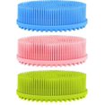 thumbnail image 1 of 3 Pcs de Brosse à Récurer en Silicone pour Exfoliation de la Peau Facile à Nettoyer, 1 of 5