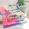 thumbnail image 3 of Yibo Christian Gifts for Women & Men Religious Blanket with Spiritual Healing Prayer Inspirational Sympathy Soft Blankets for Catholic Godmother Cozy Warm Bible Verse Blanket, 3 of 7