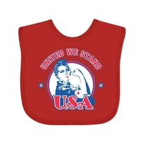 Inktastic Rosie Riveter United USA Girls Baby Bib