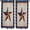 Navy Blue, Burgundy, Cream, Tan, variant on Vintage American Stars Curtains for Bedroom 63 Inches Long 2 Panels, 4th of July Independence Day Window Treatments Light Filtering Drapes with Rod Pocket for Bathroom Laundry 42"x63"