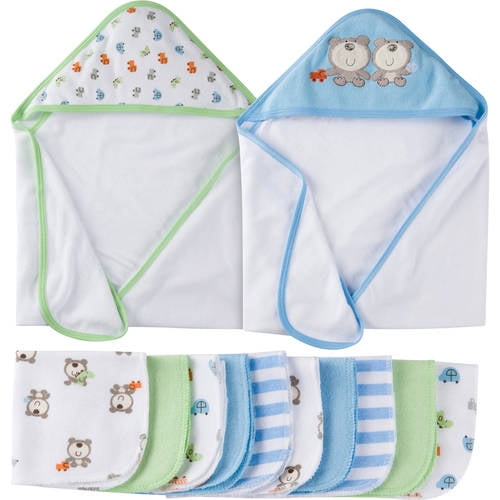 baby boy bath towel set