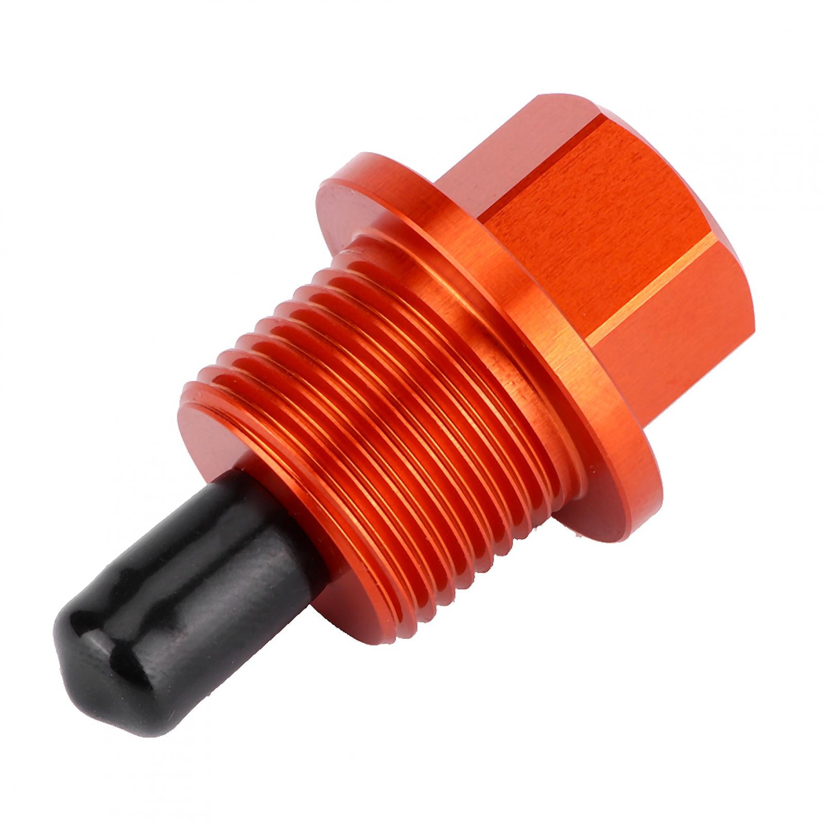 Magnetic Oil Pan Drain Plug Bolt Kit With Washer M14 X 1.5" Red-US Seller