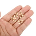 thumbnail image 4 of Unique Bargains Metal Pendants Drops, 100 Pack Musical Note Shape Mini Pendant for Jewelry Making DIY, Golden, 4 of 5