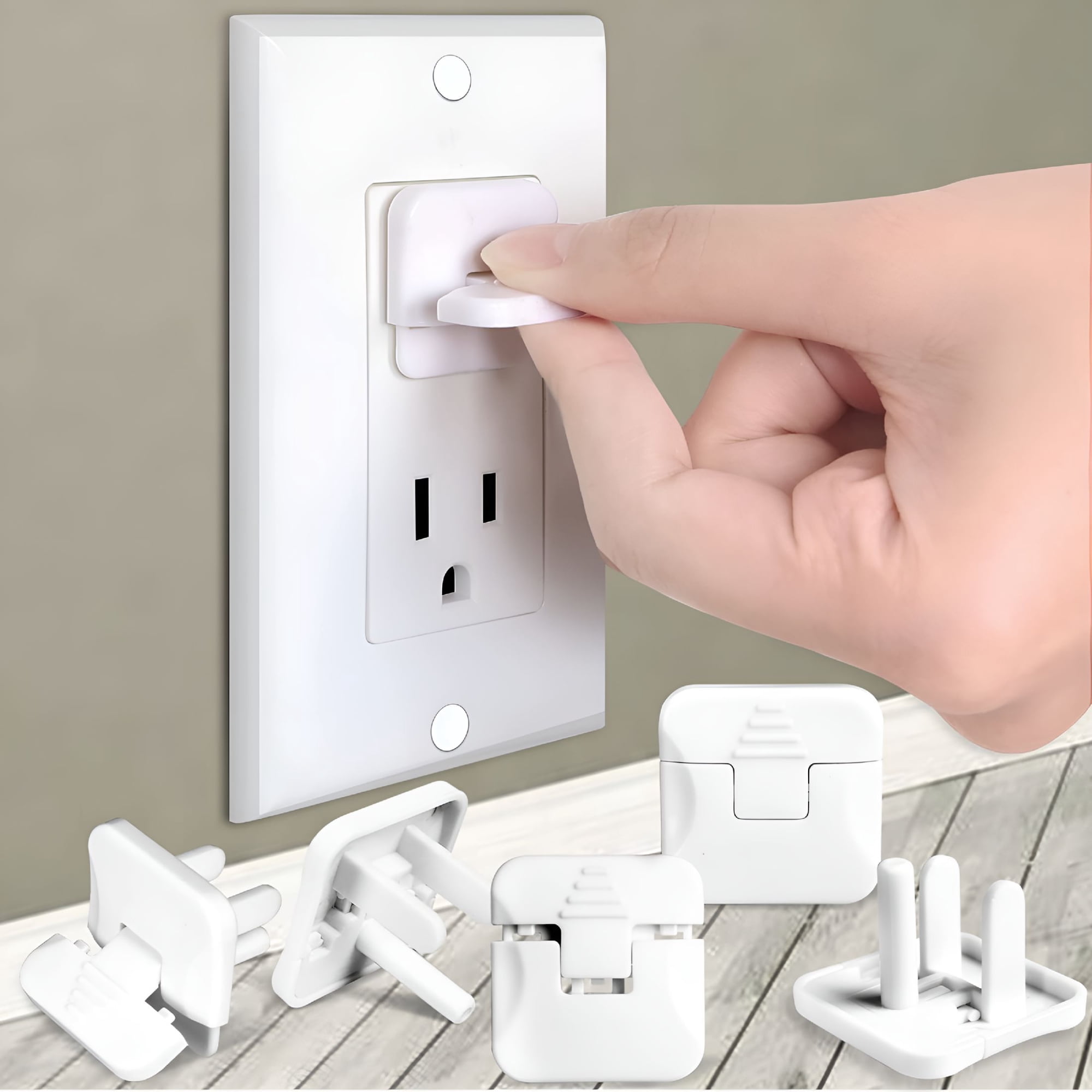 ZHZFKQ 2026 New Outlet Covers 38-Pack White Child Proof Electrical Protector Safety Improved Baby Safety Plug Covers for Home,Nursery,Daycare,Apartment