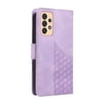 thumbnail image 6 of ELEHOLD For Samsung Galaxy A23 4G Leather Wallet Phone Case, Embossed Diamond Folio Flip Cover, Card Holder Cash Slot, Stand Support, Wrist Strap Lanyard -Purple, 6 of 10