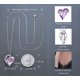 thumbnail image 4 of Collar con colgante de amor con cristales de piedra natal, regalos de joyería para mujeres Zhivalor WRMH-204-1, 4 of 4