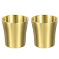 thumbnail image 1 of 2 Pcs Gobelets en Acier Inoxydable 304, 6.08oz/180ml Double Paroi Verres à Eau Gobelet Or, 1 of 7