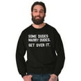 thumbnail image 4 of Some Dudes Get Married LGBTQ Pride Men's Big & Tall Crewneck Sweatshirt Brisco Brands 5X, 4 of 5