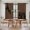 Black/Brown, variant on Black Brown Cat Kitchen Curtains 63 Inch Length, Retro Art Animals Rustic Tiers Curtains for Living Room Berdoom Bathroom, Light Filtering Drapes Rod Pocket Window Treatment 2 Panels 42"Wx63"L