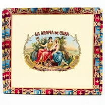 La Aroma De Cuba Monarch Empty Wood Cigar Box 7.75" x 6.5" x 3"