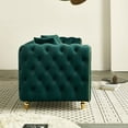 thumbnail image 5 of 86'' W Luxury Modern Tufted Sofa with 2pcs of Toss Pillows for Living Room, Bedroom, Green Color, 5 of 9