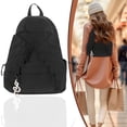 thumbnail image 2 of Angel Wings Backpack, Wing Themed Daypack, Spacious Nylon Travel Daypack, Lightweight Rucksack, Quilted Wing Design Backpack, Large Capacity Casual Bag, Women Travel Backpack for Daily Use, Black, 2 of 5