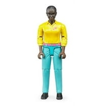 Bruder 60404 Woman, Dark Skin, Turquoise Jeans