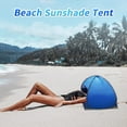 thumbnail image 2 of NASIQXB Portable Beach Sunshade Tent Lightweight Sun Shade UV Quality for Outdoor Beach Sleeping Pad for Camping Portable Shower Easy Setup Beach Tent, Blue, 2 of 7