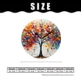 thumbnail image 2 of 10 Inch Wall Clock Battery Operated Silent Clock Decorative for Office, Kitchen, Outdoor, Living Room，Autumn Forest Fall Orange Leaves Design, 2 of 4
