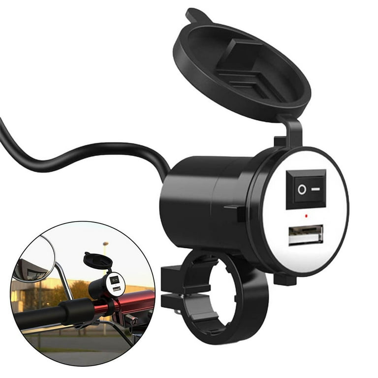 Motorcycle Usb Charger Power Socket Outlet Adapter Waterproof 12V, USB  Port, Motorcycle Mobile Phone Power Supply Waterproof toma usb moto Port  Sot