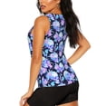 thumbnail image 3 of Lsque flower Skull star Printed Workout Tank Tops for Women, Athletic Sports Tank Tops, Compression Sleeveless Dry Fit Shirts,Sleeveless Yoga Shirt-XX-Large, 3 of 9