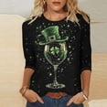 thumbnail image 2 of St Patricks Day Sweatshirt Women Shamrock Crewneck Long Sleeve Tops Irish Lucky Charm Pullover Graphic Shirts, 2 of 5