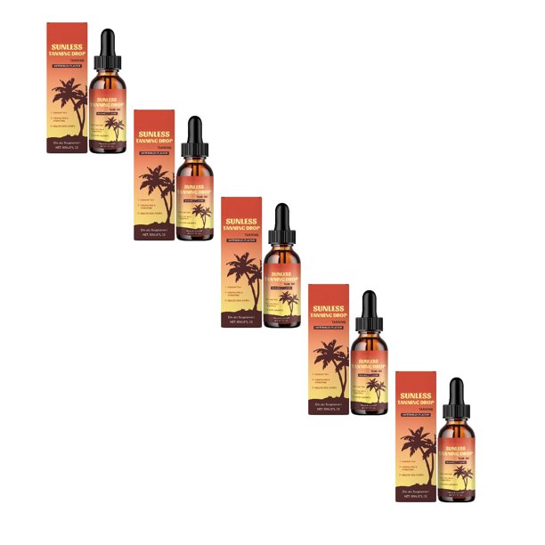 Sunless Tanning Drops To Drink, Sunless Tanning Drops,Tanning for Daily Drops for Skin ,Moisturizing Bronzing Tanner 5PCS