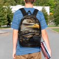 thumbnail image 4 of Disketp Noble Style Bald Eagle Mochila Escolar de 15 Pulgadas, Mochila Ligera para Estudiantes, Viajes y Trabajo, Cómoda y Resistente para el Uso Diario, 4 of 6